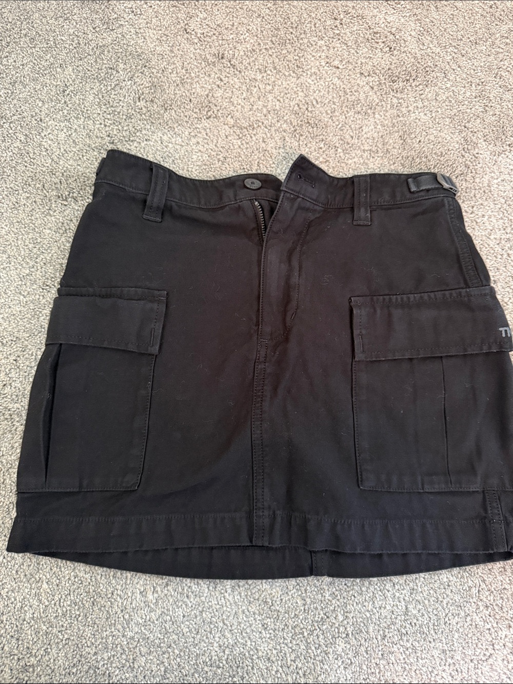 TNA Black Cargo Mini Skirt